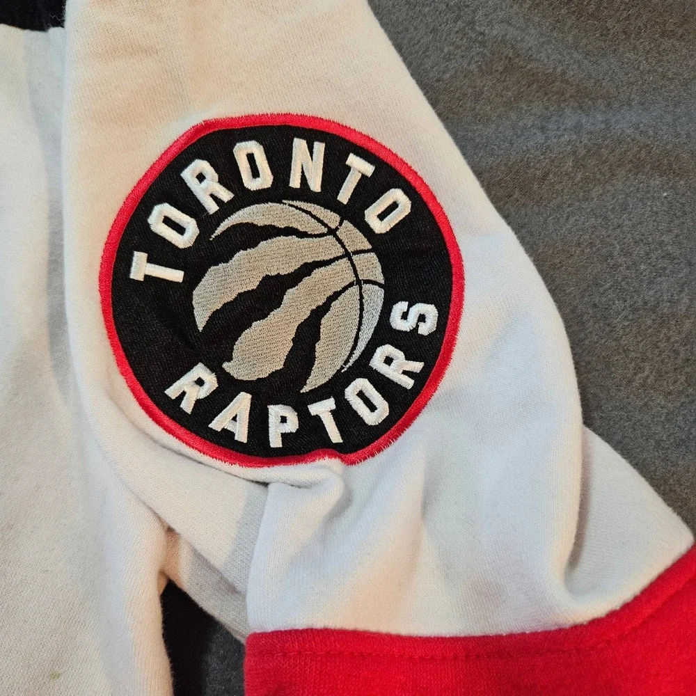 Fanatics Toronto Raptors Colorblock Hoodie Mens 2XL‎ Black Red White Basketball - Picture 5 of 8